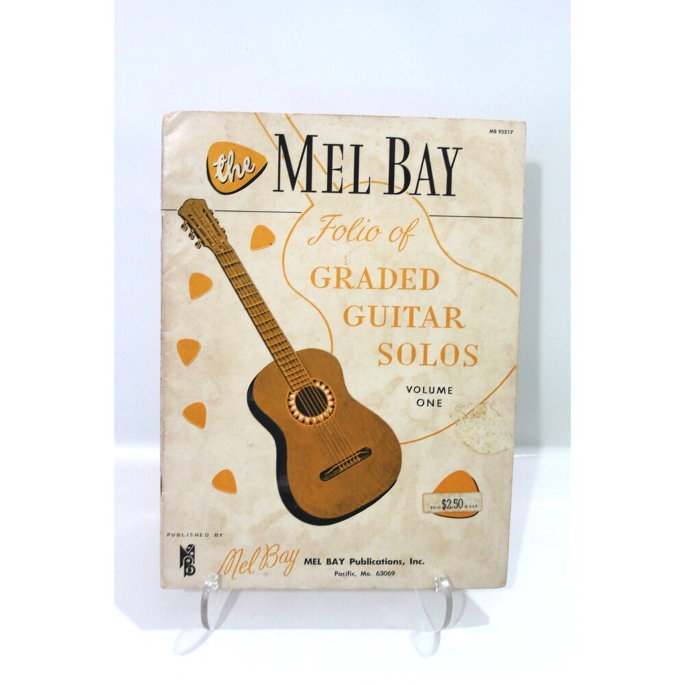 Mel Bay Folio Graded Guitar Solos Vol 1 Vintage 1957 Instruction Music Song Book